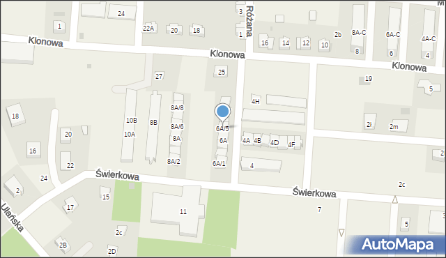 Świętoszów, Świerkowa, 6A/5, mapa Świętoszów