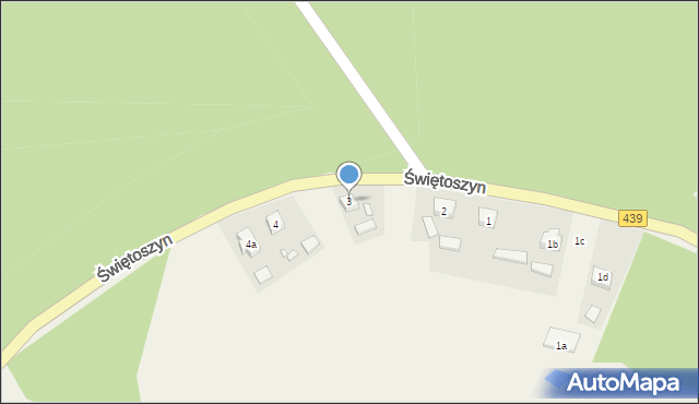 Świętoszyn, Świętoszyn, 3, mapa Świętoszyn