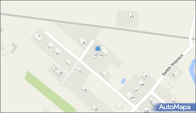 Święty Wojciech, Święty Wojciech, 1dd, mapa Święty Wojciech
