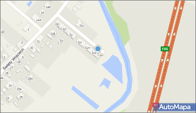 Święty Wojciech, Święty Wojciech, 31p, mapa Święty Wojciech