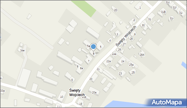 Święty Wojciech, Święty Wojciech, 6, mapa Święty Wojciech