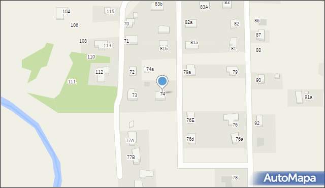 Święty Wojciech, Święty Wojciech, 74, mapa Święty Wojciech