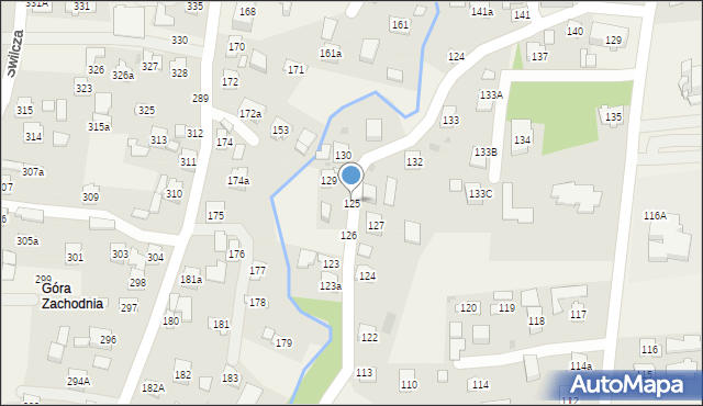 Świlcza, Świlcza, 125, mapa Świlcza