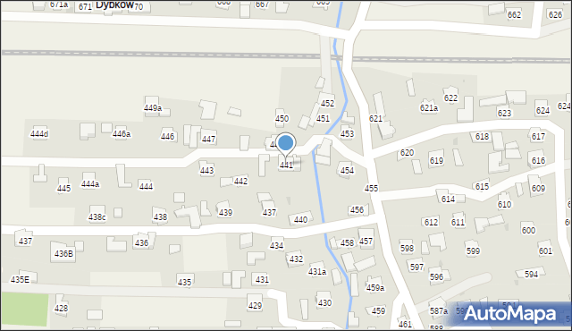 Świlcza, Świlcza, 441, mapa Świlcza