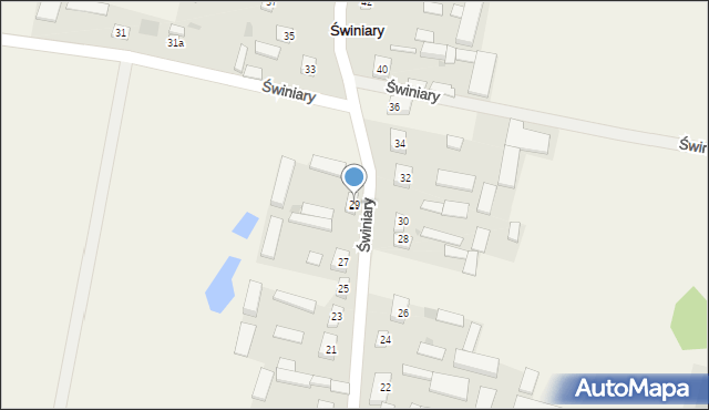Świniary, Świniary, 29, mapa Świniary