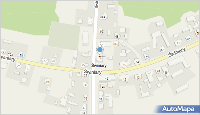 Świniary, Świniary, 72, mapa Świniary