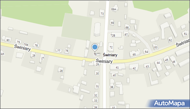 Świniary, Świniary, 75, mapa Świniary