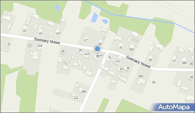 Świniary Nowe, Świniary Nowe, 28, mapa Świniary Nowe