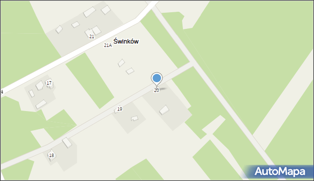 Świnków, Świnków, 20, mapa Świnków