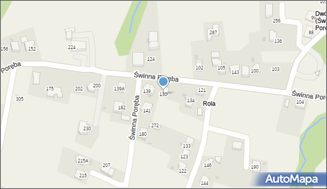 Świnna Poręba, Świnna Poręba, 130, mapa Świnna Poręba