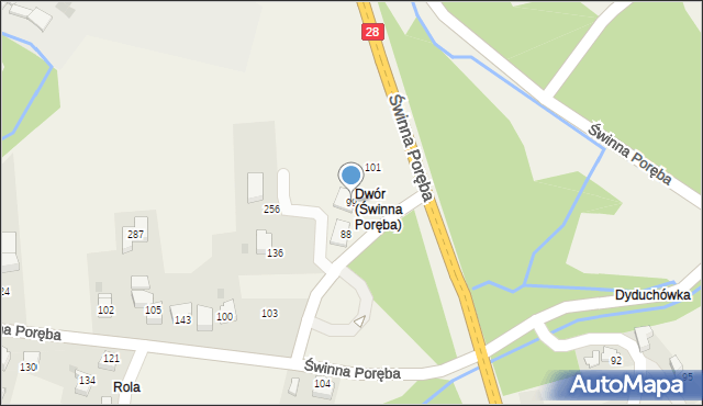 Świnna Poręba, Świnna Poręba, 99, mapa Świnna Poręba