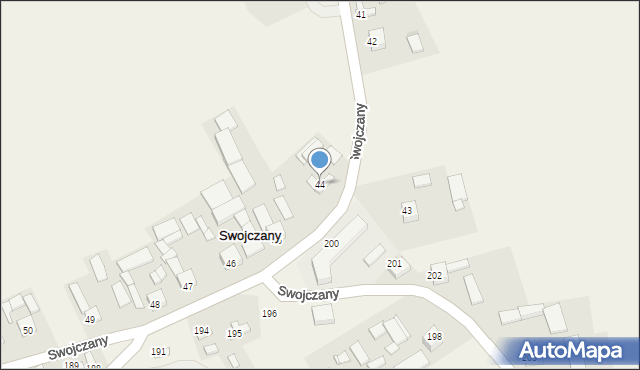 Swojczany, Swojczany, 44, mapa Swojczany