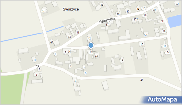 Sworzyce, Sworzyce, 11, mapa Sworzyce