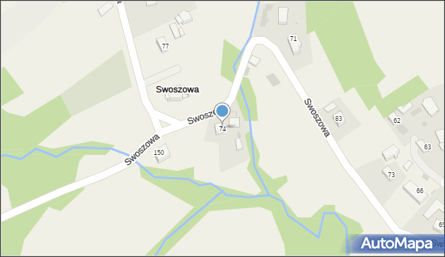 Swoszowa, Swoszowa, 74, mapa Swoszowa