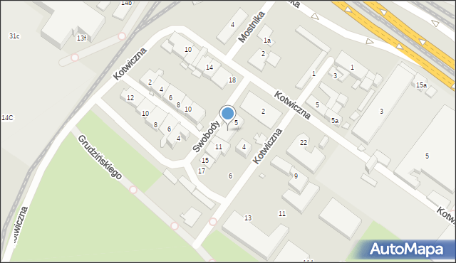 Szczecin, Swobody, 7, mapa Szczecina