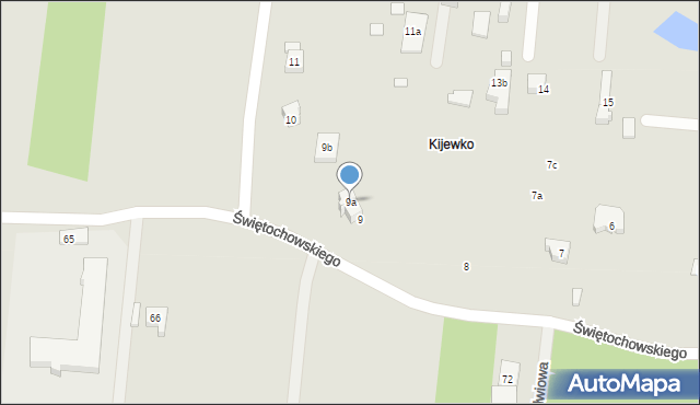 Szczecin, Świętochowskiego Aleksandra, 9a, mapa Szczecina