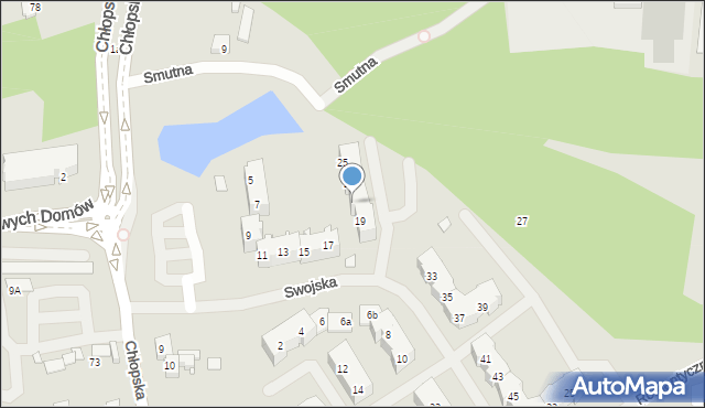 Szczecin, Swojska, 21, mapa Szczecina