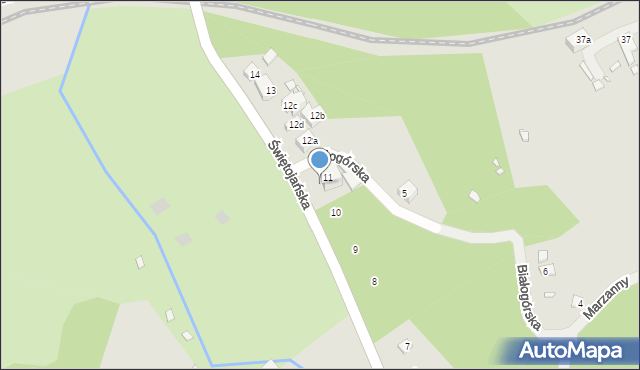 Szczecin, Świętojańska, 11A, mapa Szczecina