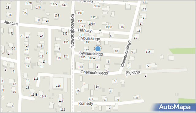 Tarnów, Swinarskiego Konrada, 3, mapa Tarnów