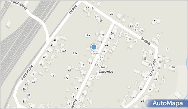 Tarnowskie Góry, św. Wojciecha, 15, mapa Tarnowskie Góry