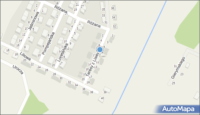 Tokary, św. Teresy z Lisieux, 9, mapa Tokary