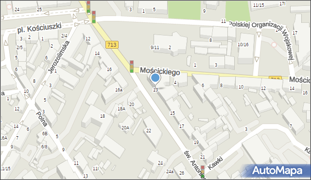 Tomaszów Mazowiecki, św. Antoniego, 13, mapa Tomaszów Mazowiecki