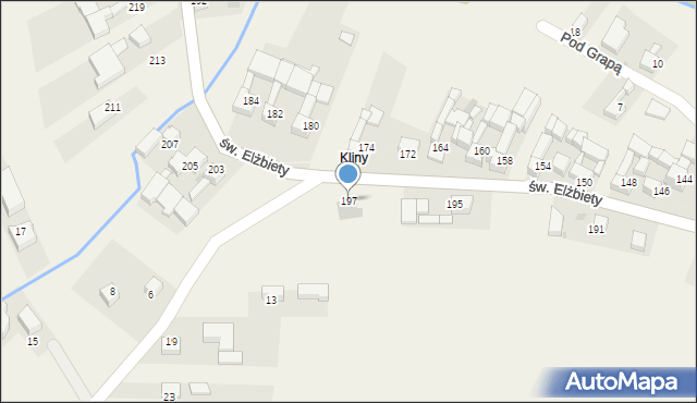 Trybsz, św. Elżbiety, 197, mapa Trybsz