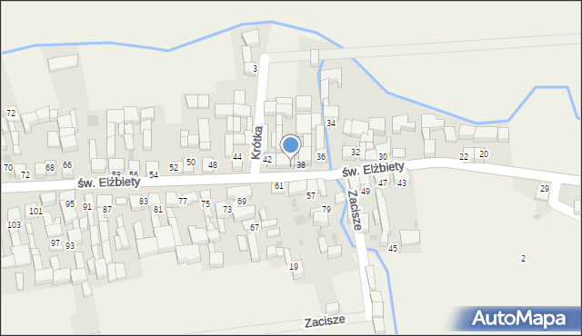 Trybsz, św. Elżbiety, 40, mapa Trybsz