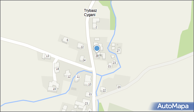 Trybsz, Świętej Trójcy, 19, mapa Trybsz