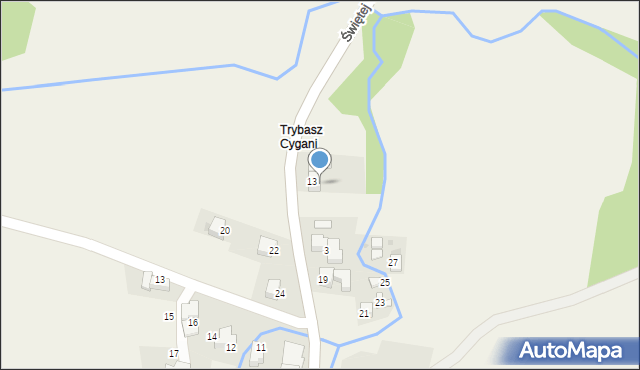 Trybsz, Świętej Trójcy, 2, mapa Trybsz