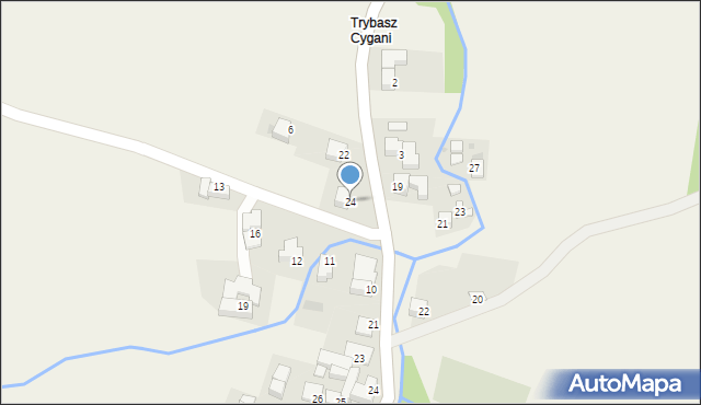 Trybsz, Świętej Trójcy, 24, mapa Trybsz