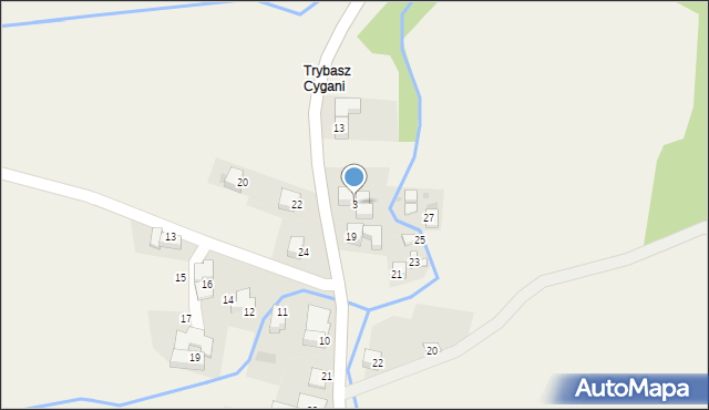 Trybsz, Świętej Trójcy, 3, mapa Trybsz