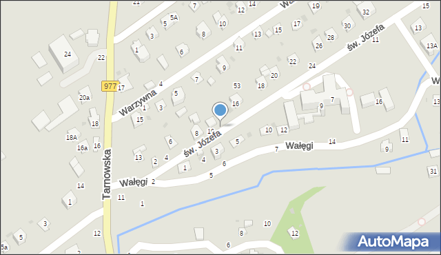 Tuchów, św. Józefa, 12, mapa Tuchów