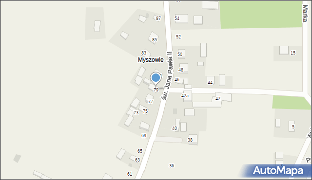 Turbia, św. Jana Pawła II, 79, mapa Turbia