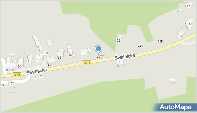 Wałbrzych, Świdnicka, 19, mapa Wałbrzycha