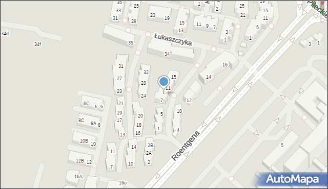 Warszawa, św. Maksymiliana Marii Kolbego, 9, mapa Warszawy