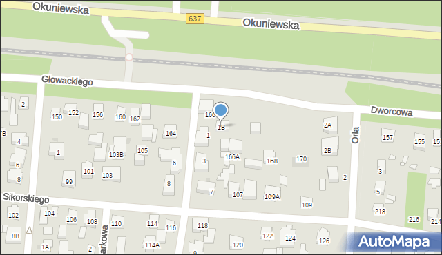 Warszawa, Świerkowa, 1B, mapa Warszawy