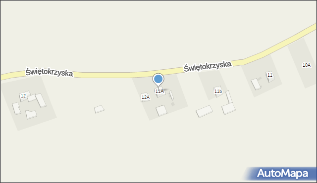 Waśniów, Świętokrzyska, 11A, mapa Waśniów