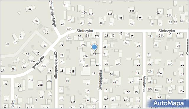 Wejherowo, Świętopełka, 23, mapa Wejherowo