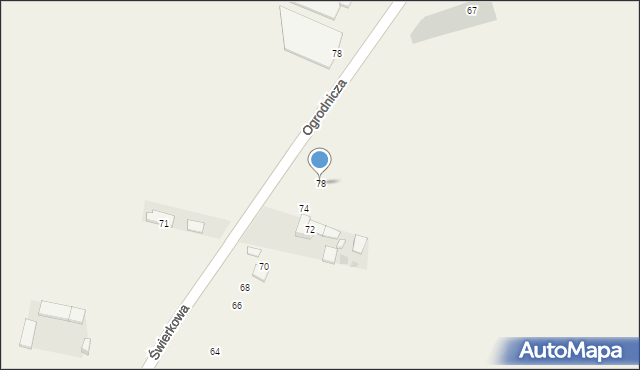 Wieruchów, Świerkowa, 78, mapa Wieruchów