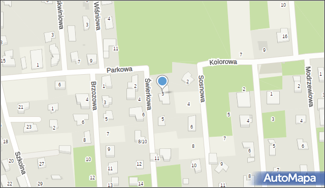 Wierzchowisko, Świerkowa, 3, mapa Wierzchowisko