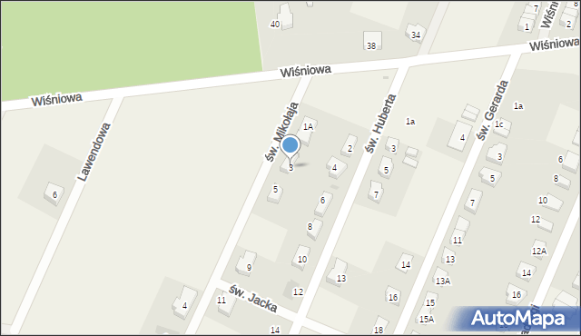 Wilkszyn, św. Mikołaja, 3, mapa Wilkszyn