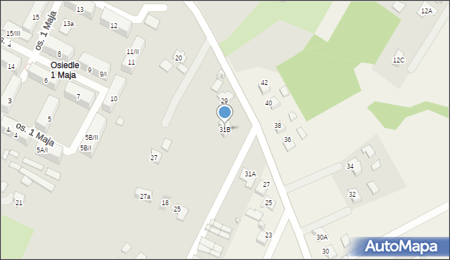 Wodzisław Śląski, św. Wawrzyńca, 31B, mapa Wodzisławia Śląskiego