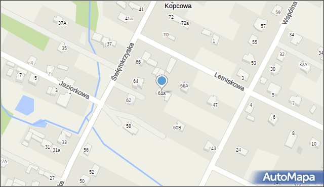 Wola Kopcowa, Świętokrzyska, 64a, mapa Wola Kopcowa