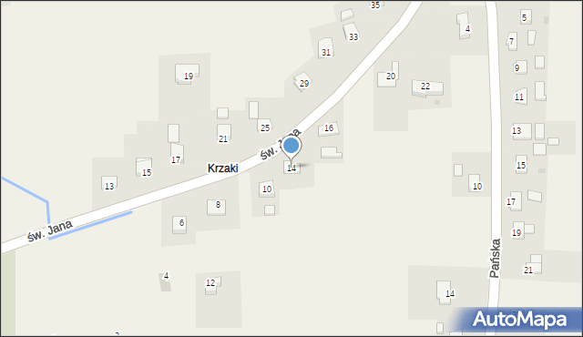 Wrocanka, św. Jana, 14, mapa Wrocanka