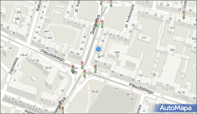 Wrocław, Świdnicka, 48, mapa Wrocławia