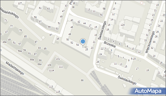 Wrocław, Świstackiego Stacha, 27, mapa Wrocławia