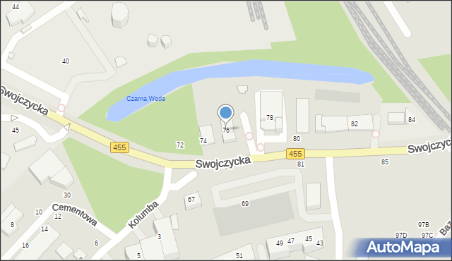 Wrocław, Swojczycka, 76, mapa Wrocławia