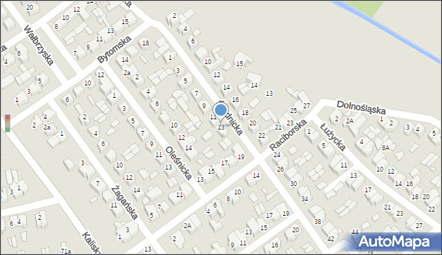 Września, Świdnicka, 13, mapa Wrześni