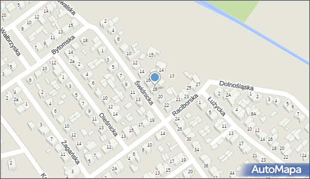 Września, Świdnicka, 18, mapa Wrześni